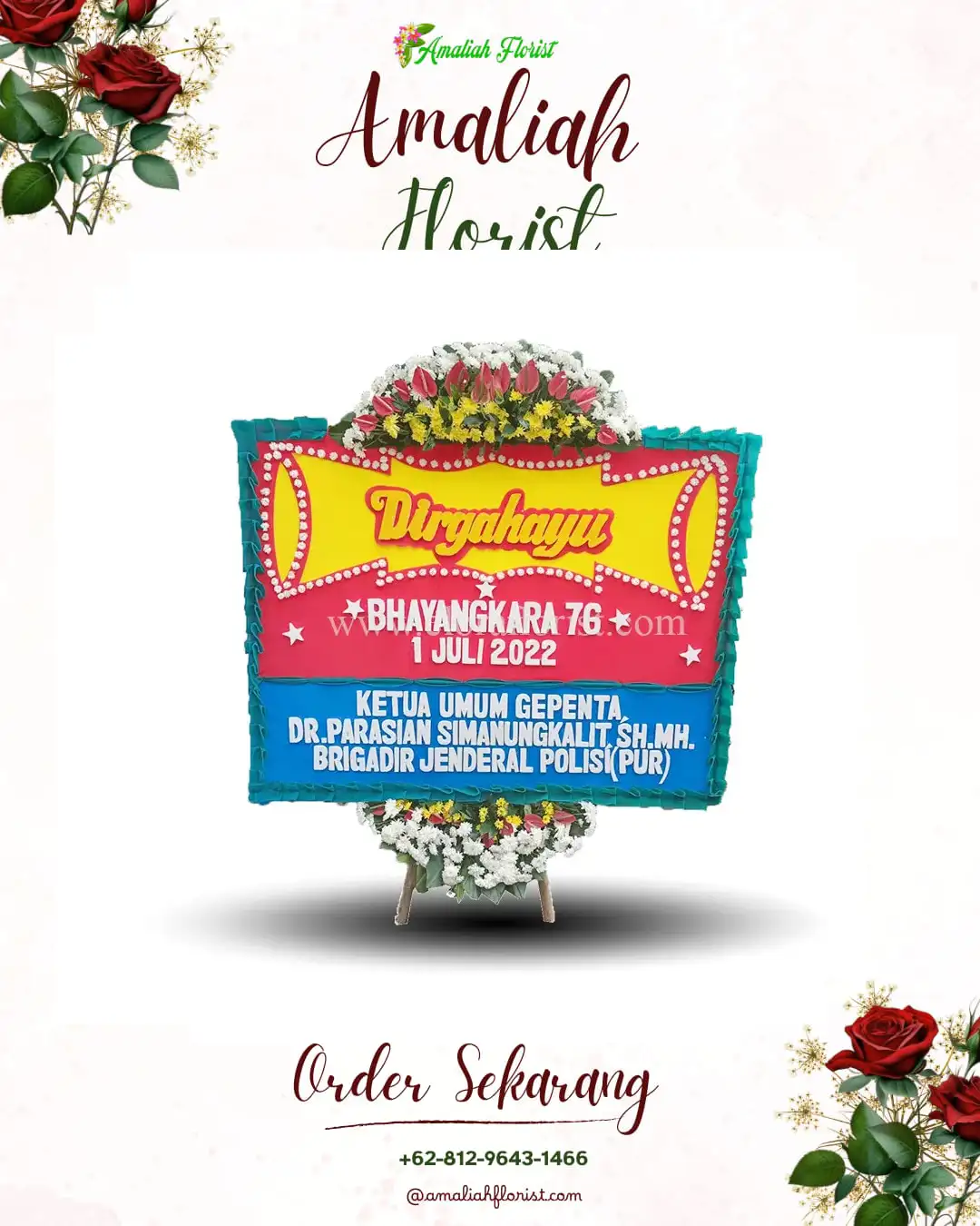 Papan Bunga HUT Ulang Tahun Mandor